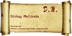 Diósy Melinda névjegykártya